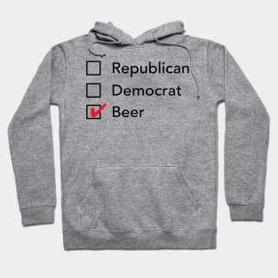 Republican Democrat Beer Hoodie